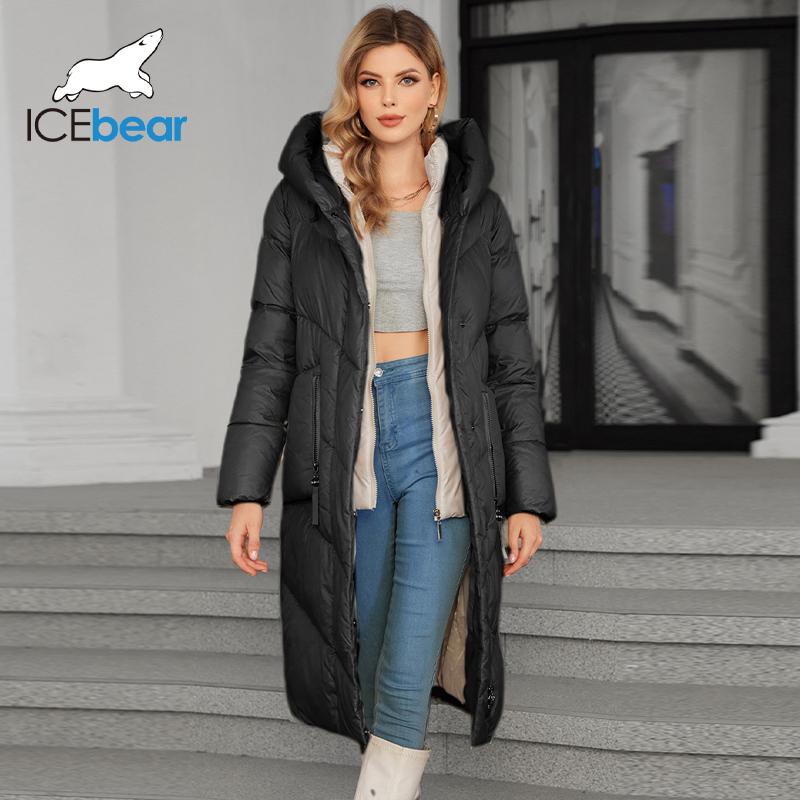 Женская теплая мягкая куртка-пуховик с большим карманом на молнии, женская утепленная куртка-парка