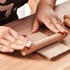 Wooden Texture Rolling Pin Ceramic Pottery Art Embossed Rod Flower Pattern Mud Roll Roll Reliefs DIY Clay Craft Tool