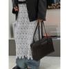 Retro Genuine Leather Makeup Bag Large Capacity Commuting Handheld Armpit Bag Single Shoulder Crossbody Bag Women's Leather Handbag