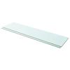VidaXL Shelf Panels 2 Pcs Transparent Glass 100 X 25 Cm