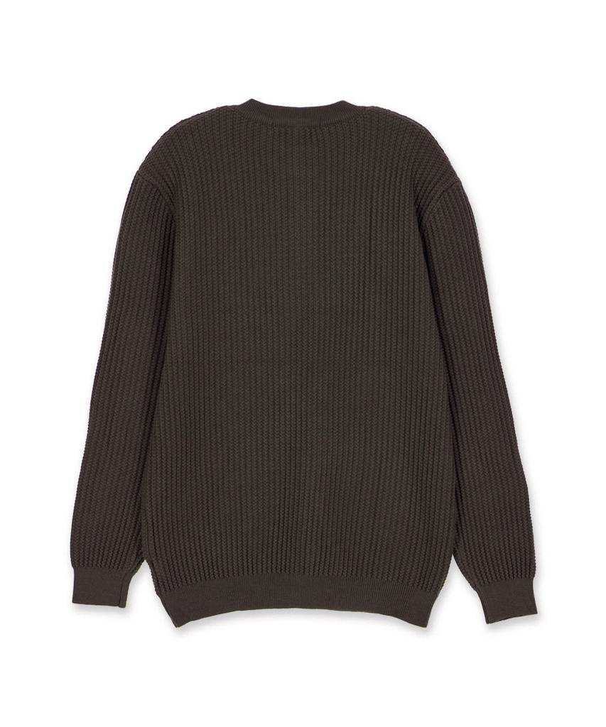 MAKEITTO Daily Viscose Henley Neck Knit_Gray