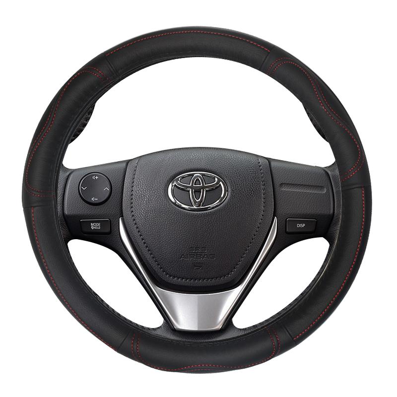 Оригинальная кожаная накладка на руль DERMAY для Toyota Prius 20 30 Prius C Prius V Автоаксессуары