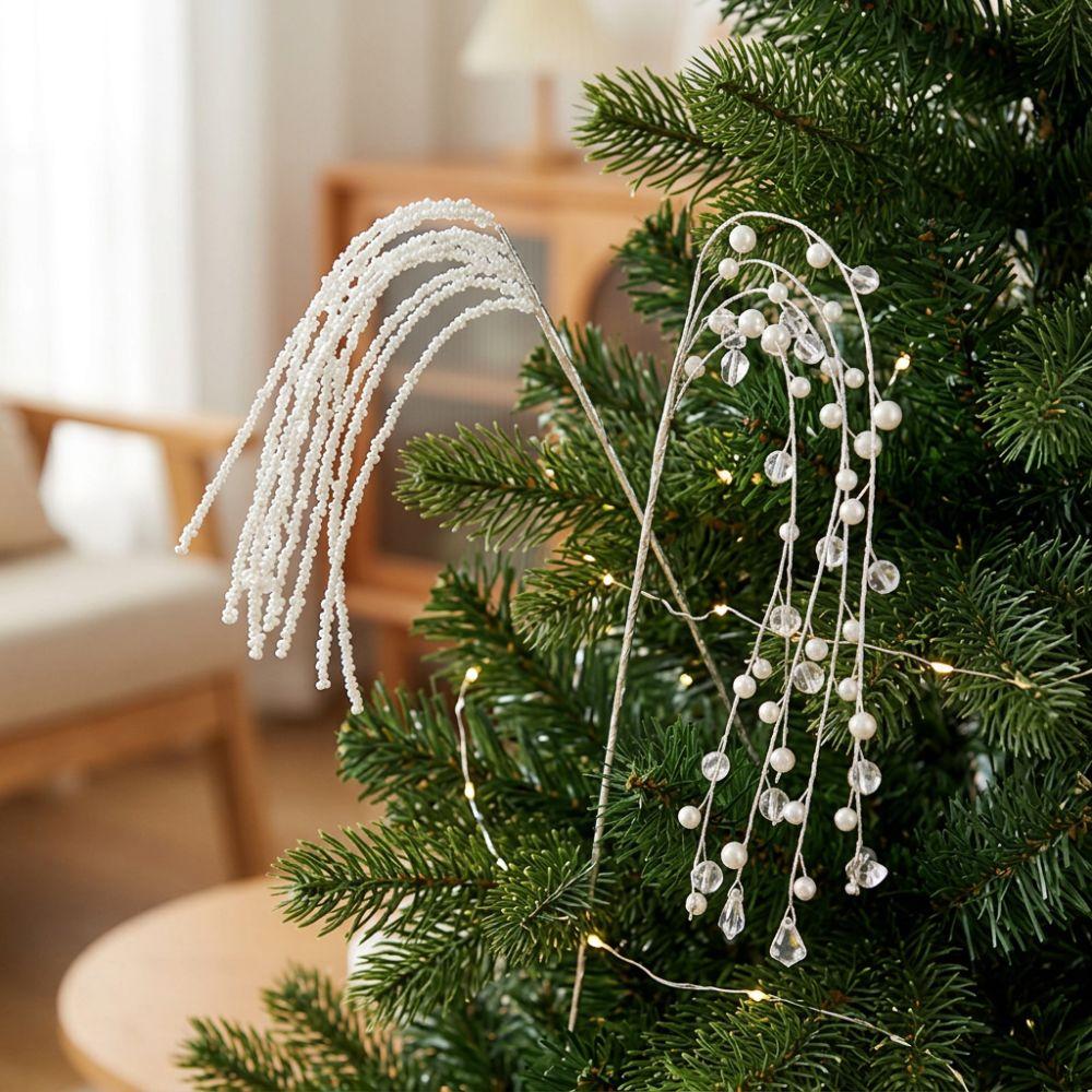 Crystal Dangle Christmas Crystal Spray Pick Artificial Christmas Spray Holiday Wedding Decor