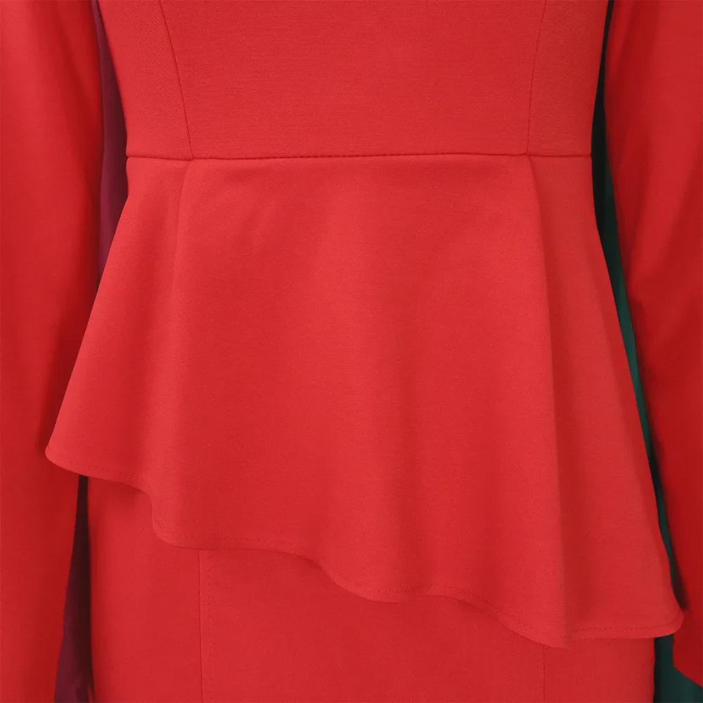 Элегантное платье больших размеров с длинными рукавами и косым воротником для женщин, осень 2022 г.