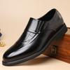 2026 Spring and Autumn New Men's Business Dress Leather Shoes Men's Embossed Fashion British Pointed Foot Sneakers Men 7993