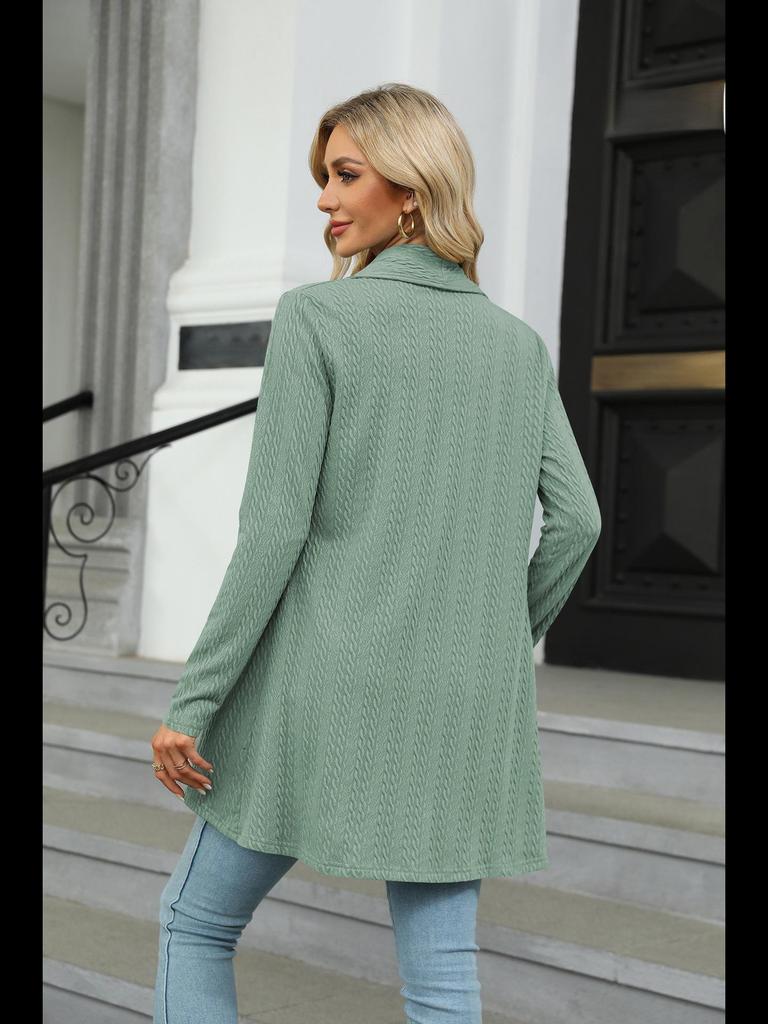 Женский однотонный вязаный кардиган-свитер осень/зима 2023 года