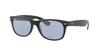 Ray-Ban RB2132F 601/64 55 Солнцезащитные очки NEW WAYFARER - Черный / Сине-серый Низкая посадка на переносице