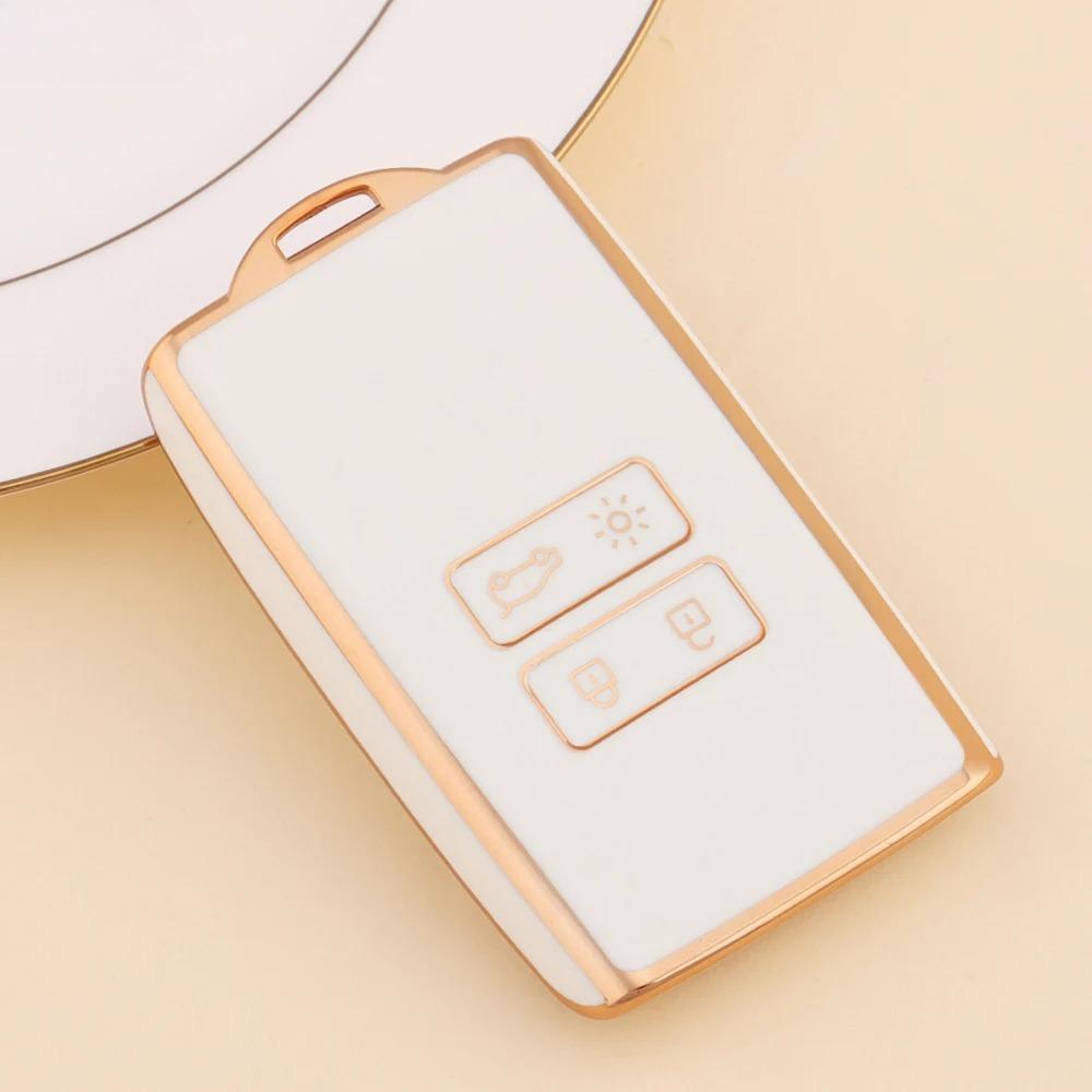 TPU Car Remote Key Case Cover Shell for Renault Koleos Captur Megane Clio Scenic Talisman Arkana for Dacia Sandero Card Fob