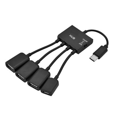 4 в 1 USB3.1 Type C Male to USB 2.0 Female 3-портовый USB-концентратор с функцией OTG и портом зарядки USB-C