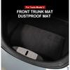 Trunk Mat for Tesla Model3 3+ Model Y Flocking Fabric Pad Front Rear Trunk Cargo Tray Storage Box Mats Flannel Cushion 2017-2024