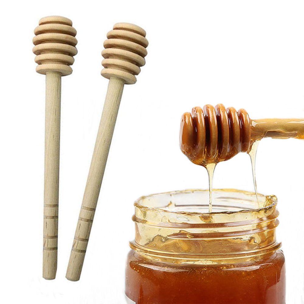 1/3pcs Long handle Long Handle Safe Gadgets Mixing Stick Stirring Honey Spoon Wooden Dipper