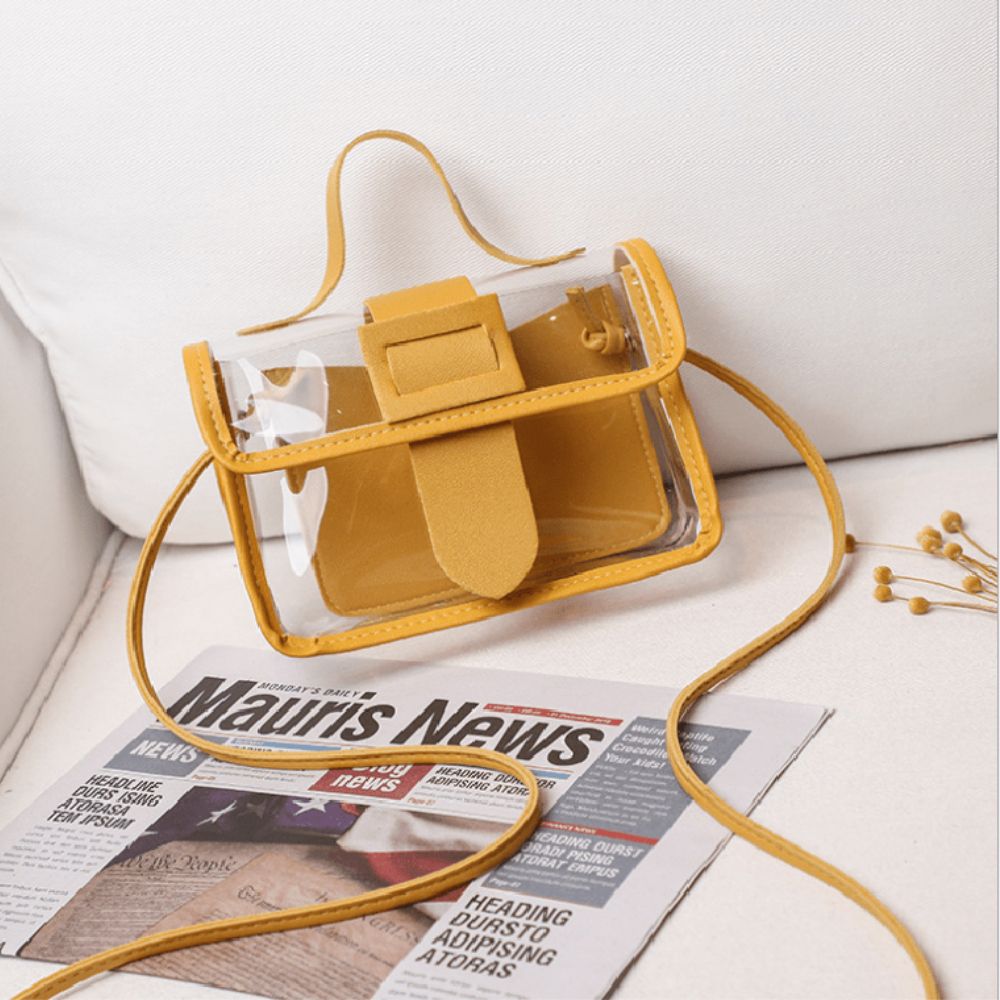 Jelly Bag Transparent Ins Style Women Handbag Crossbody Bag Shoulder Messenger Small Square Bag