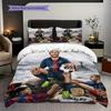 Lionel Messi Action Argentinas Star Player Bedding (1 * duvet cover + 2 * pillowcase, without core) 2D Flat Bedding set Christmas birthday gift