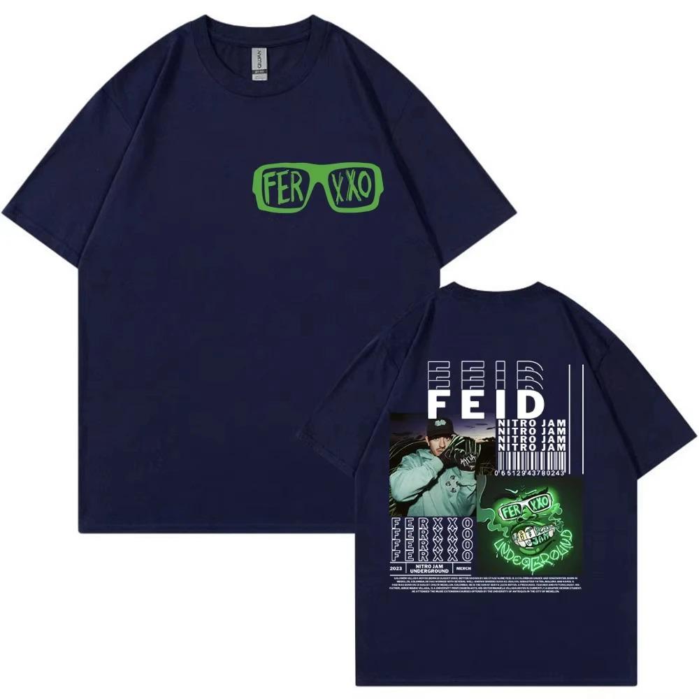 Rapper Feid Ferxxo Music Album TShirt Unisex Hip Hop Fashion Retro Harajuku Gothic Oversized Women And Unisex TShirt