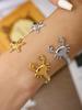 Summer Beach Series Personalized Cute Fashion Simple Stainless Steel 18K Gold-Plated Crab, Starfish Bracelet Female