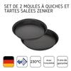 Set of 2 Tart or Quiche Molds of 28 Cm and 30 Cm Zenker Special Countries Ref. 9980050