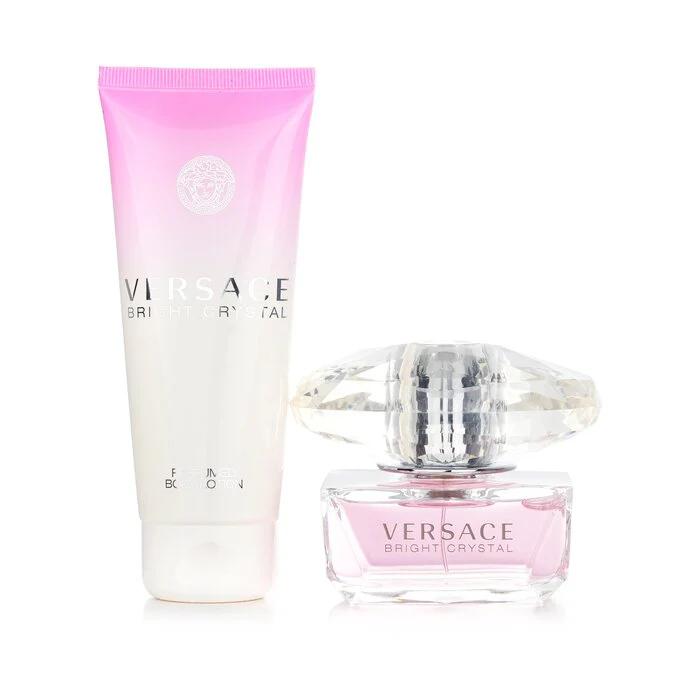 Versace Bright Crystal Eau De Toilette Gift Set 50ml transparent
