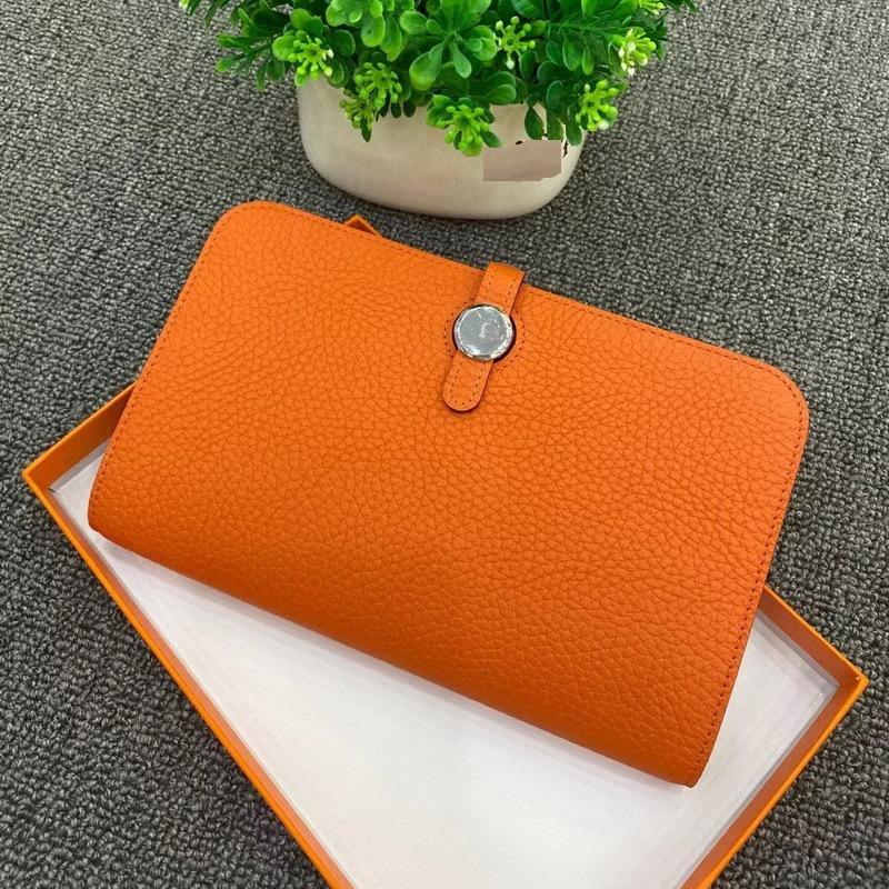 Новый модный верхний слой коровьей кожи с узором личи, женский длинный стиль, сумка, кожаный зажим для паспорта, женская сумка