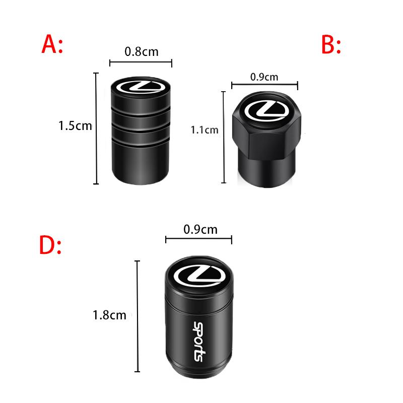 4 шт. 3D Стайлинг Колпачки Клапанов Колес Автомобиля Колпачок Штока Аксессуары Для Lexus IS300h NX300h IS350 IS200 NX300 IS250 LX470 RX350 LX570