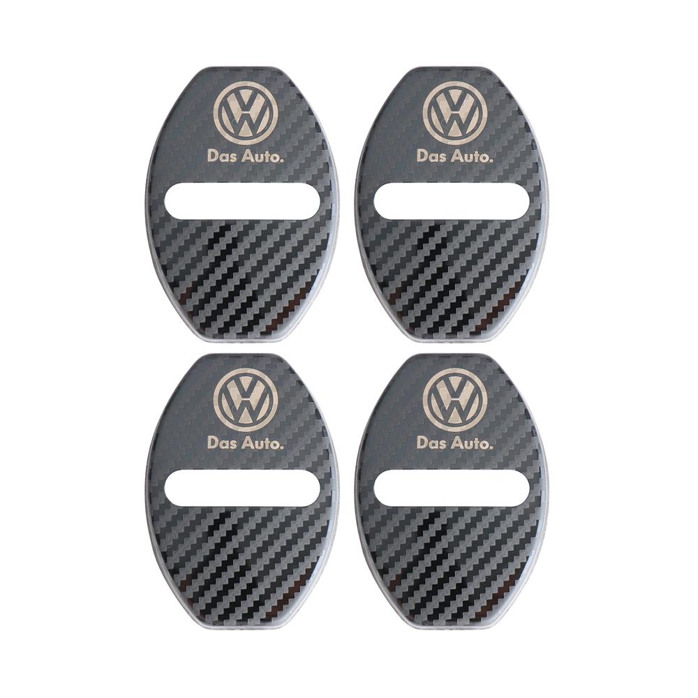 Car Door Lock Protective Cover Stickers For Volkswagen VW Scirocco Beetle Touareg Tiguan CC T-ROC Golf 4 5 6 7 T4 Sharan Passat