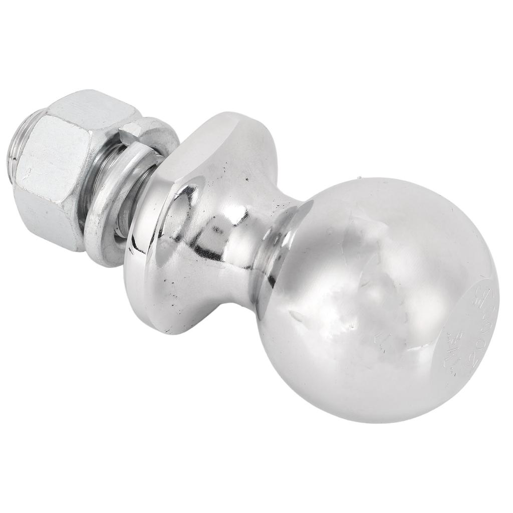 1‑7 8in Diameter Chrome Hex Nut Hitch Ball for ATV UTV Lawn Tractor 5 8x1‑3 4in Shank 2000 LBS
