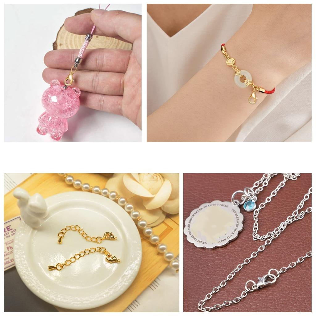 Набор из 240 шт. незамкнутых соединительных колец и 120 шт. застежек-лобстеров для изготовления украшений своими руками