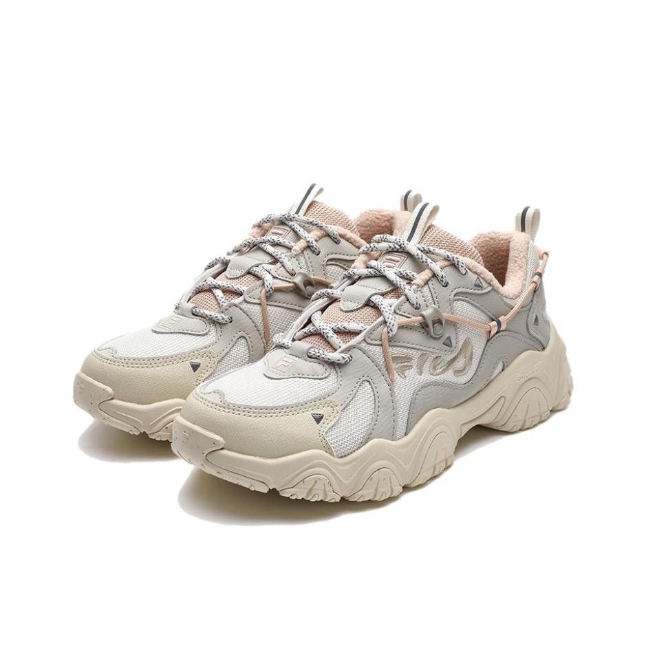 Fila Fluid 4 Cat Paw 4.0 Удобные Универсальные Прочные Низкие Повседневные Кроссовки Женские кроссовки Розовый Серебристый F12W342117FPA