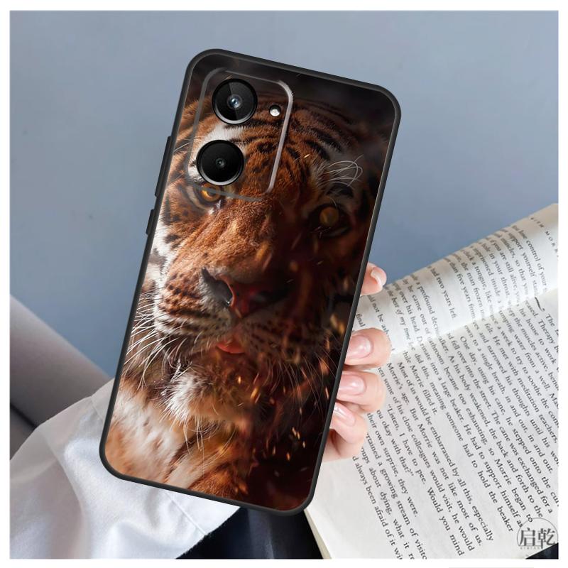 Чехол с изображением тигра для Realme 9 10 11 12 Pro Plus GT5 C67 C55 C53 C35 C33 C30 C25s C21Y C15 GT3 GT Neo 5