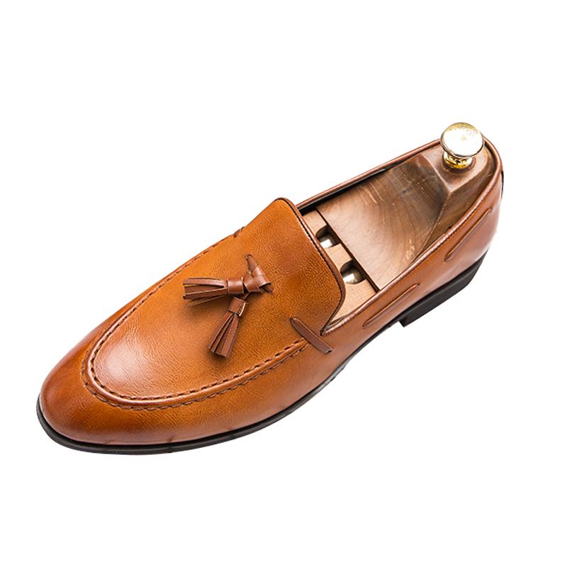 Fashion Style Man Casual Shoes Handmade Comfort Men Loafers Elegantes Mens Leather Shoes Stylish Moccasins Formal Dress Footwear