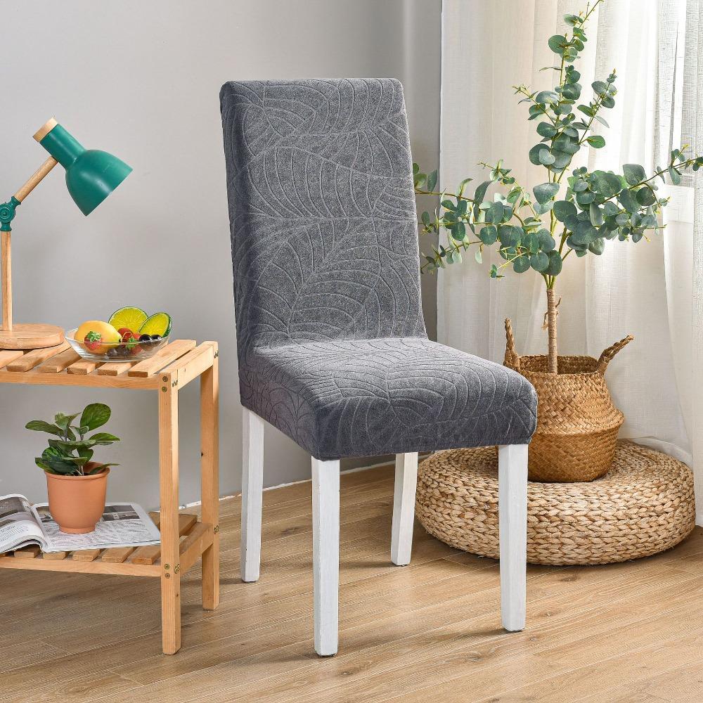 Вязаные водонепроницаемые жаккардовые чехлы на стулья эластичные чехлы на диван для отеля дома утолщенные однотонные