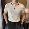 Летние мужские топы-поло с короткими рукавами для модной повседневной одежды