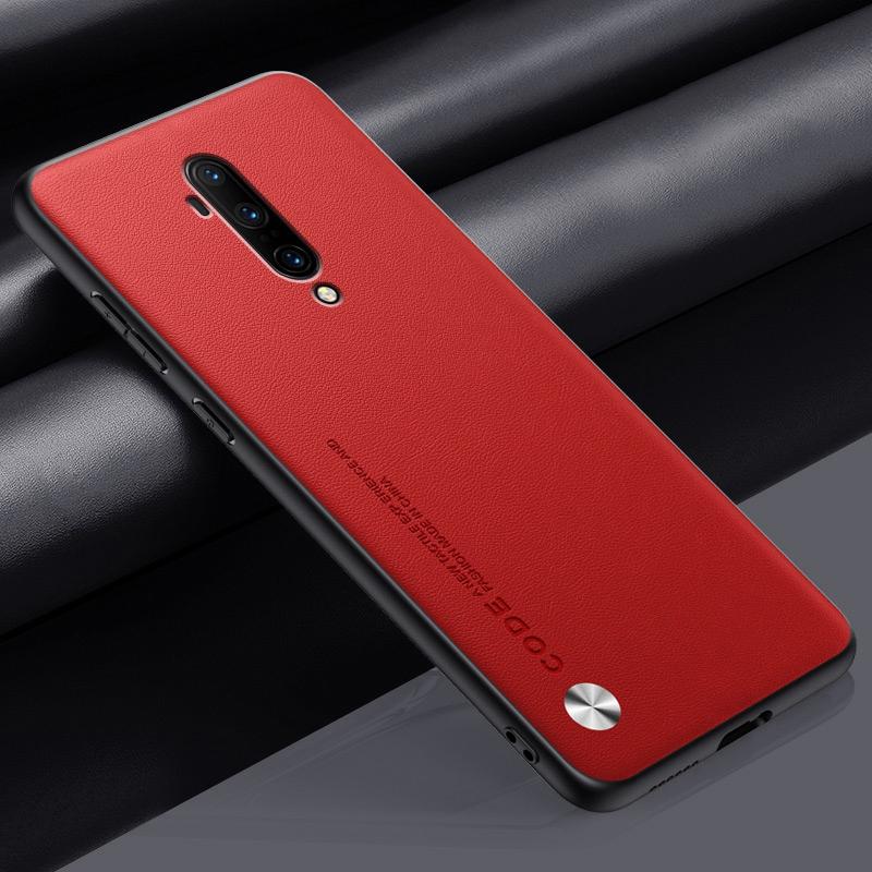 Роскошный чехол из искусственной кожи для OnePlus 7T Pro, задняя крышка, матовый силиконовый противоударный чехол для телефона с полной защитой для OnePlus 7T 7TPro