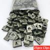 100pcs/20pc Mixed Car Metal Screw Tapping Fastener Clip U-Type Clip with Screw Anti-rust Protection Clip Screw Buckle Iron Sheet