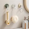 Light Luxury Suction Cup Hooks Heavy-Duty Removable Transparent Multi-Purpose Wall Bathroom Towel Door Sticky Hooks