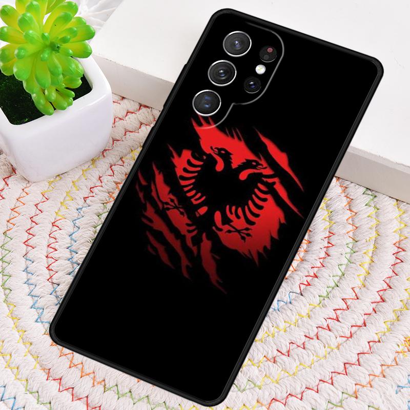 Мягкий чехол для телефона с орлом, флаг Албании, для Samsung Galaxy note 10 pro S26 Ultra S23 S24 FE S25 S21 S22 PLUS, ударопрочный