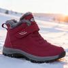 Ветрозащитные Теплые Снежные Ботинки для Женщин Ботинки до середины икры Толстая Плюшевая Подкладка Защита от Холода Снежные Дни Шоппинг Путешествия Зимние Активности