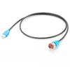 USB 2.0 Micro B на Type-A IP67 Водонепроницаемый Разъем для Панельного Монтажа на Открытом Воздухе Штекерный Разъем Штекер герметичный Прямой Кабель для Передачи Данных и Зарядки Экранированный
