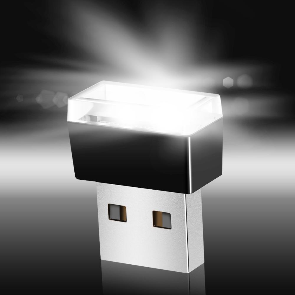 1 шт. автомобильный мини-USB светодиодный атмосферный светильник для салона автомобиля неоновая декоративная лампа аварийное освещение универсальный ПК портативный Plug and Play