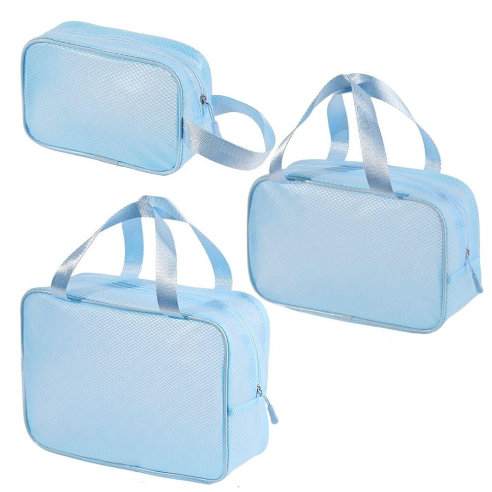 Handheld Mesh Makeup Bag Large Capacity Toiletry Kit Bag New Make Up Organizer Case  Travel