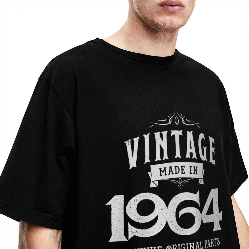 День рождения 1964 60-летие бабушка дедушка подарок мерч рубашка для мужчин женщин в возрасте 60 лет смешной чистый хлопок новое поступление футболки