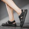 Fashion New Fashion Summer Leisure Men Beach Sandals Shoes Quality Leather Sneakers Sandals Outdoor Soft Comfort Men Sandals Size 38-46