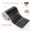 Heating Film 0.5mX10m Infrared Underfloor Heating Film 220w/m2 Made In Korea Warm Mat Kits
