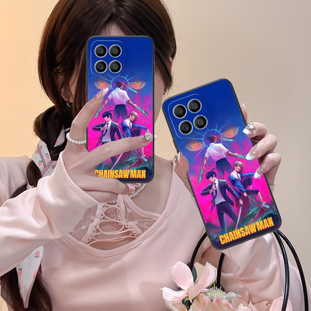 Чехол для мобильного телефона Chainsaw Man для Honor 90 80 70 60 50 30 20 10 9 8 7 Pro S SE Lite 5G Чехол с цветной печатью Роскошный чехол