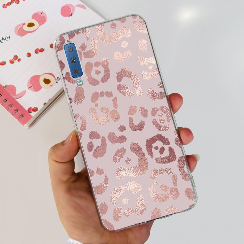 Силиконовый Чехол Для Samsung Galaxy A7 2018 Чехол A750 A750F Чехол Прозрачный ТПУ Модный Чехол Для Телефона Для Samsung A 7 2018 SM-A750F Fundas