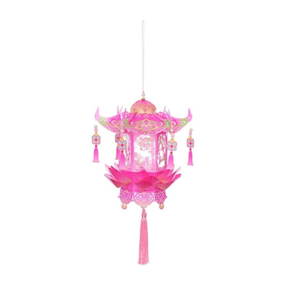 Glowing DIY Craft Material Kit PVC Handheld Lantern Mid-Autumn Festival Lantern  Home Decor