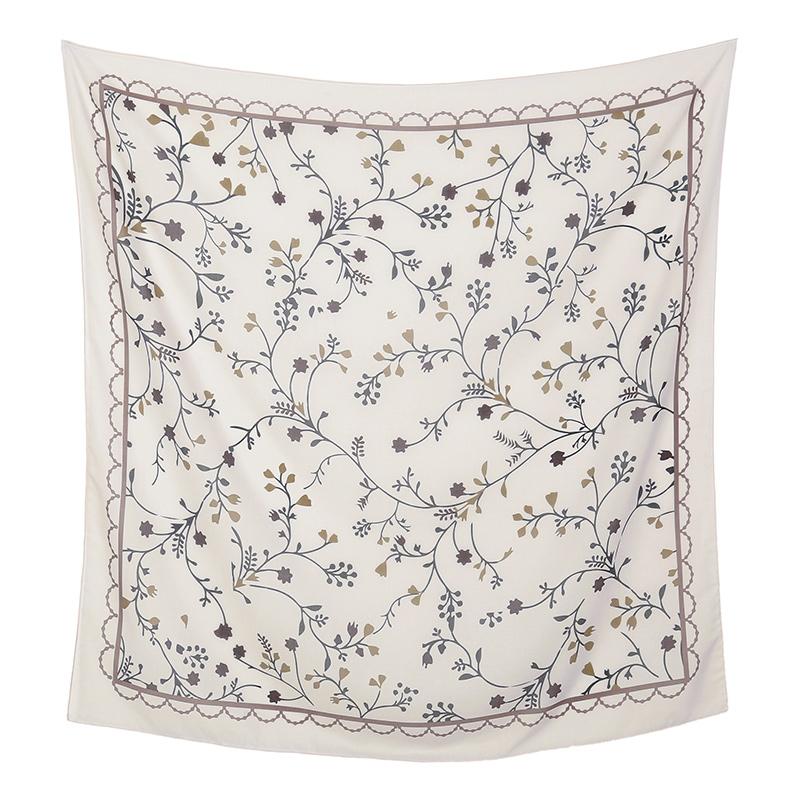 Малайзия Цветочный Принт 110 Квадратный Шарф Мусульманский Хиджаб Женщины Элегантные Шали Дамы Повседневный Головной Платок Тюрбан Косынка Оптовая Продажа