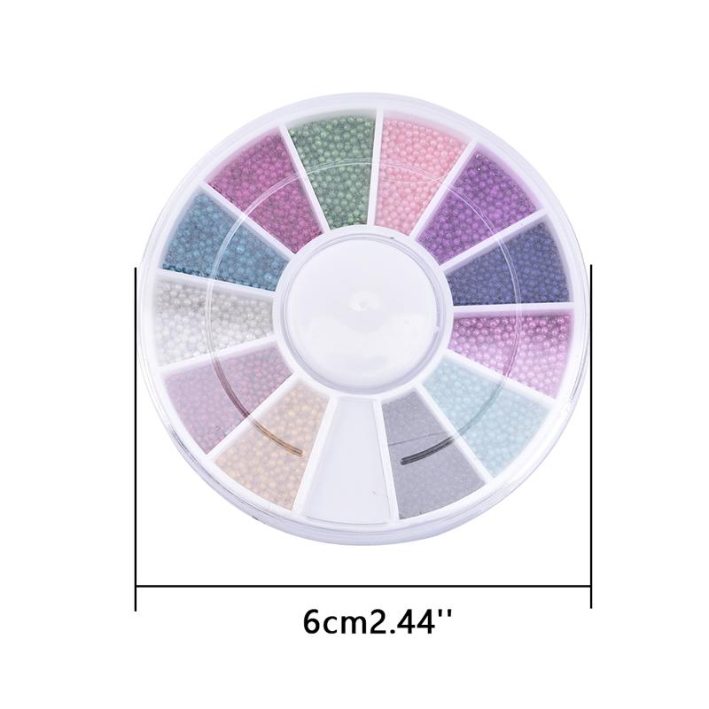 3D Микробисер Нейл-арт Икра Кончики Украшение Маникюр Сделай сам Колесо