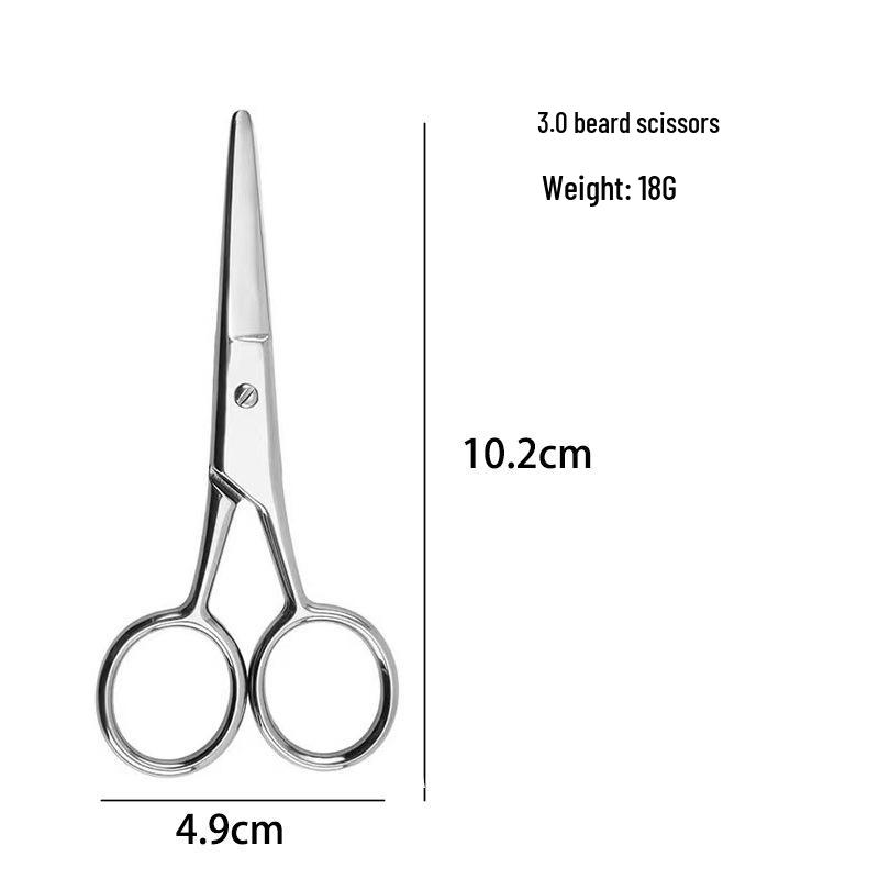 Stainless Steel Curved Nose Hair & Eyebrow Scissors for Men & Women