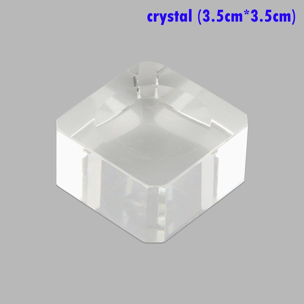 Подставка для шара, деревянная подставка, основание из хрустальной сферы, прозрачная подставка, квадратный стеклянный держатель