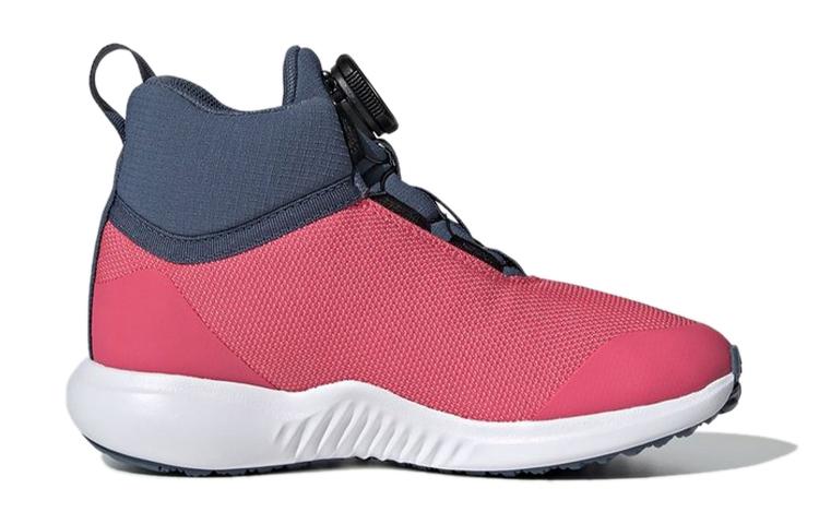 adidas Fortatrail X Boa K Спортивные Нескользящие Амортизирующие Дышащие Средней Высоты Детские Беговые Кроссовки Розовые Детские G27196